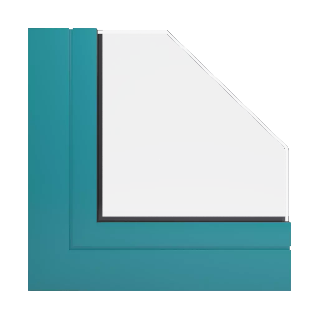 RAL 5018 Turquoise blue windows window-color aluminum-ral   