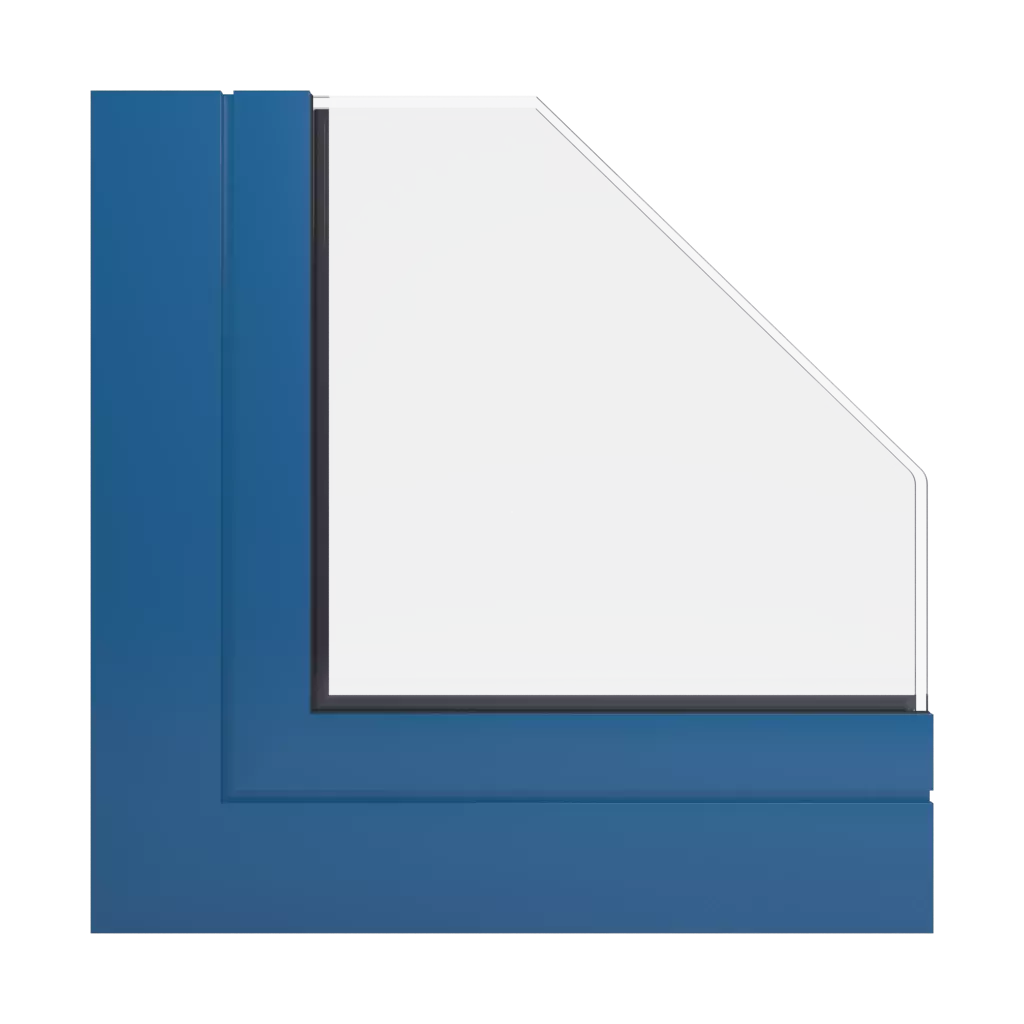 RAL 5019 Capri blue windows window-profiles aluprof mb-86-si