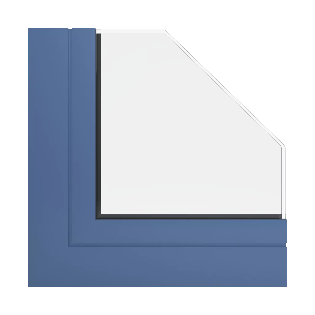 RAL 5023 Distant blue windows window-profiles aluprof mb-86-si