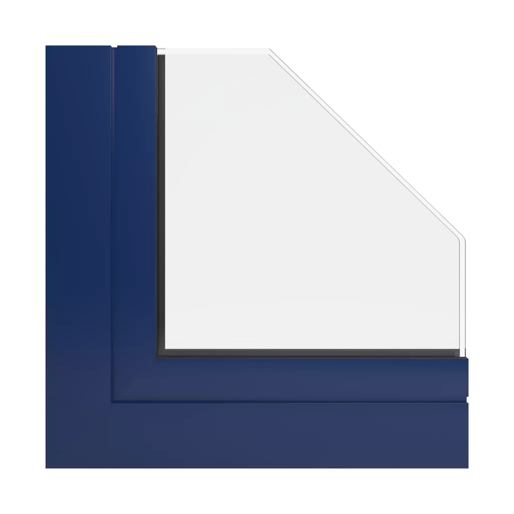 RAL 5026 Pearl night blue windows window-profiles aluprof mb-86-si