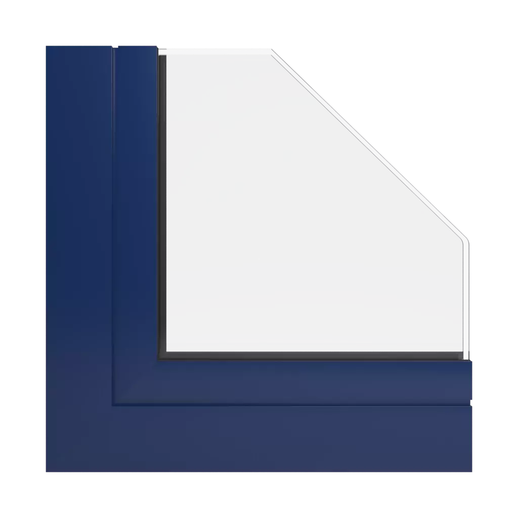 RAL 5026 Pearl night blue windows window-profiles ponzio sl600tt-evo