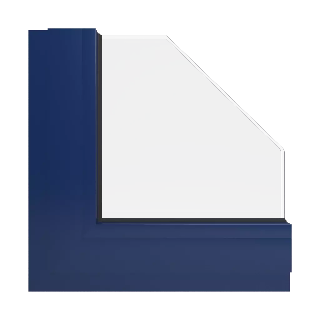 RAL 5026 Pearl night blue windows window-color aluminum-ral ral-5026-pearl-night-blue interior