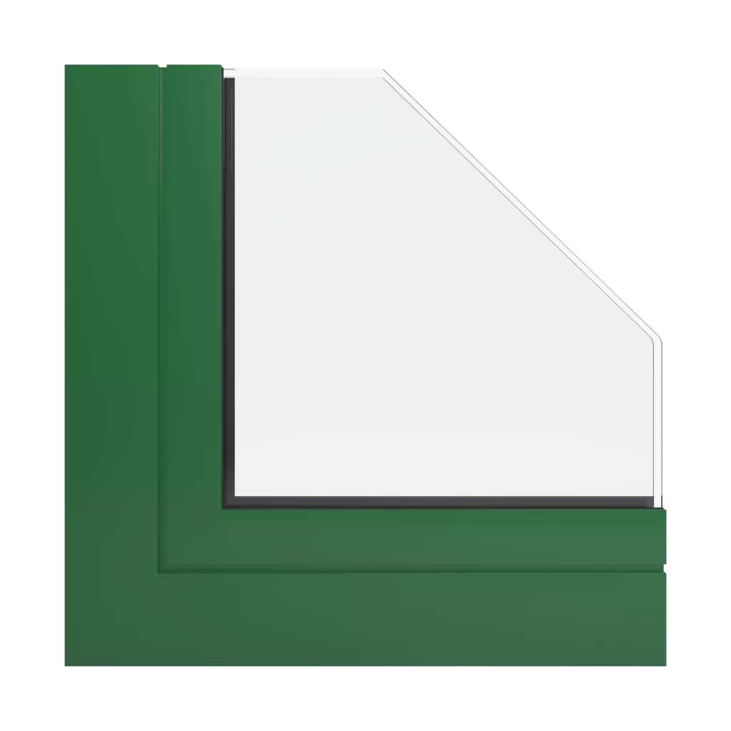 RAL 6002 Leaf green windows window-profiles aluprof mb-86-si