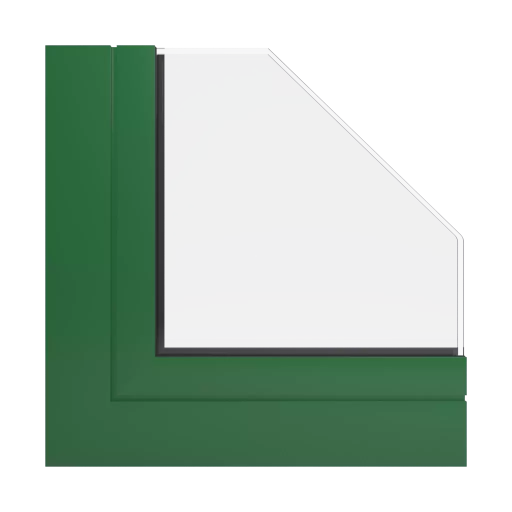 RAL 6002 Leaf green windows window-profiles aluprof mb-70-hi