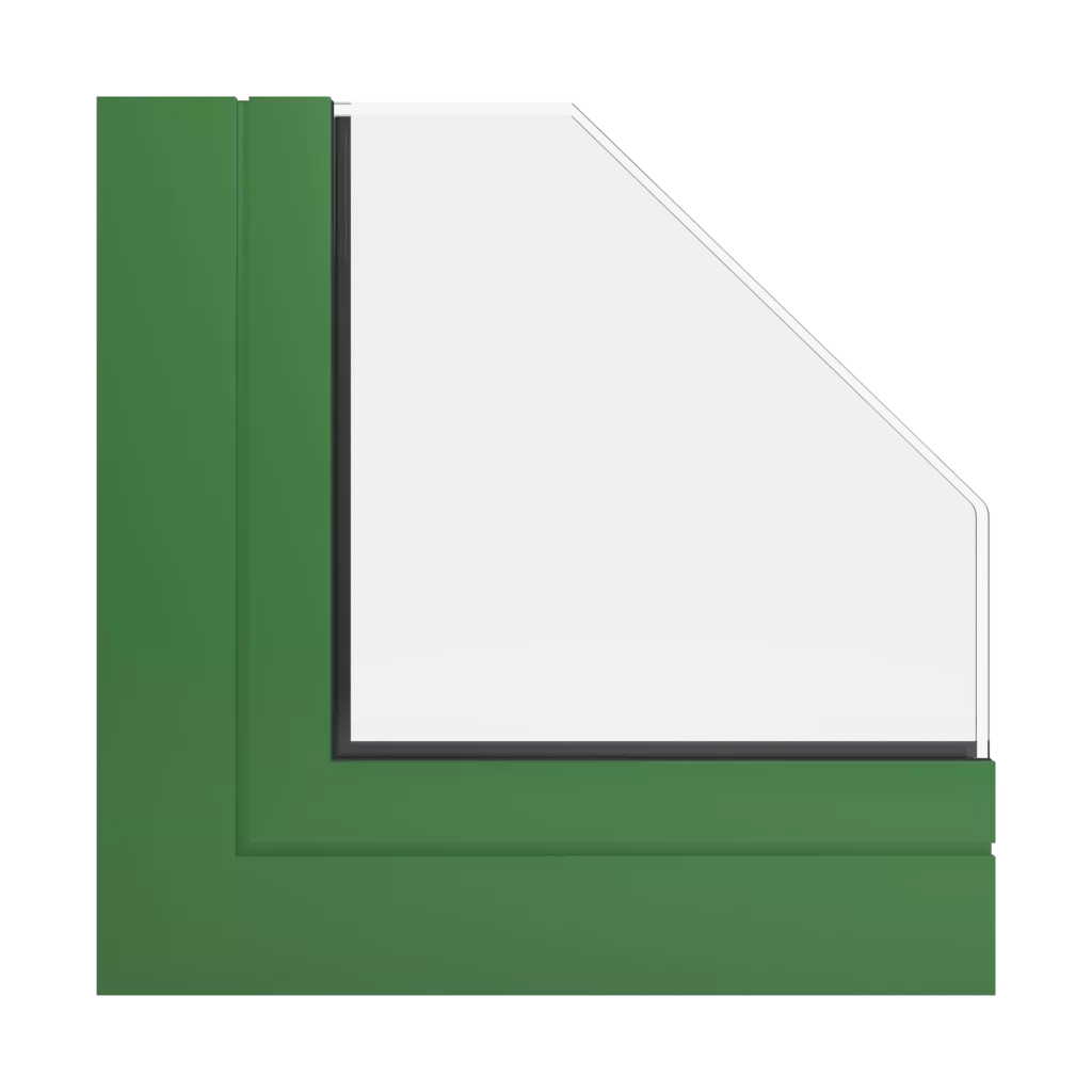 RAL 6011 Reseda green windows window-profiles aluprof mb-70-hi