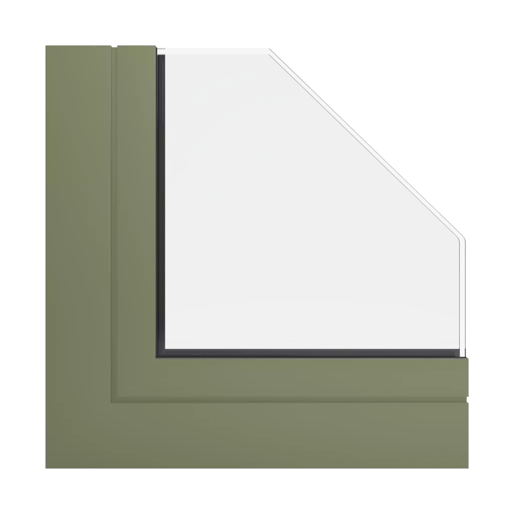 RAL 6013 Reed green windows window-profiles aluprof mb-70-hi