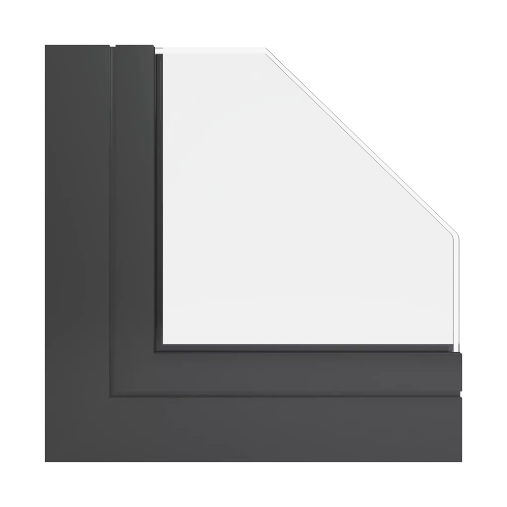 RAL 6015 Black olive windows window-profiles aluprof fire-rated-glazed-roofs