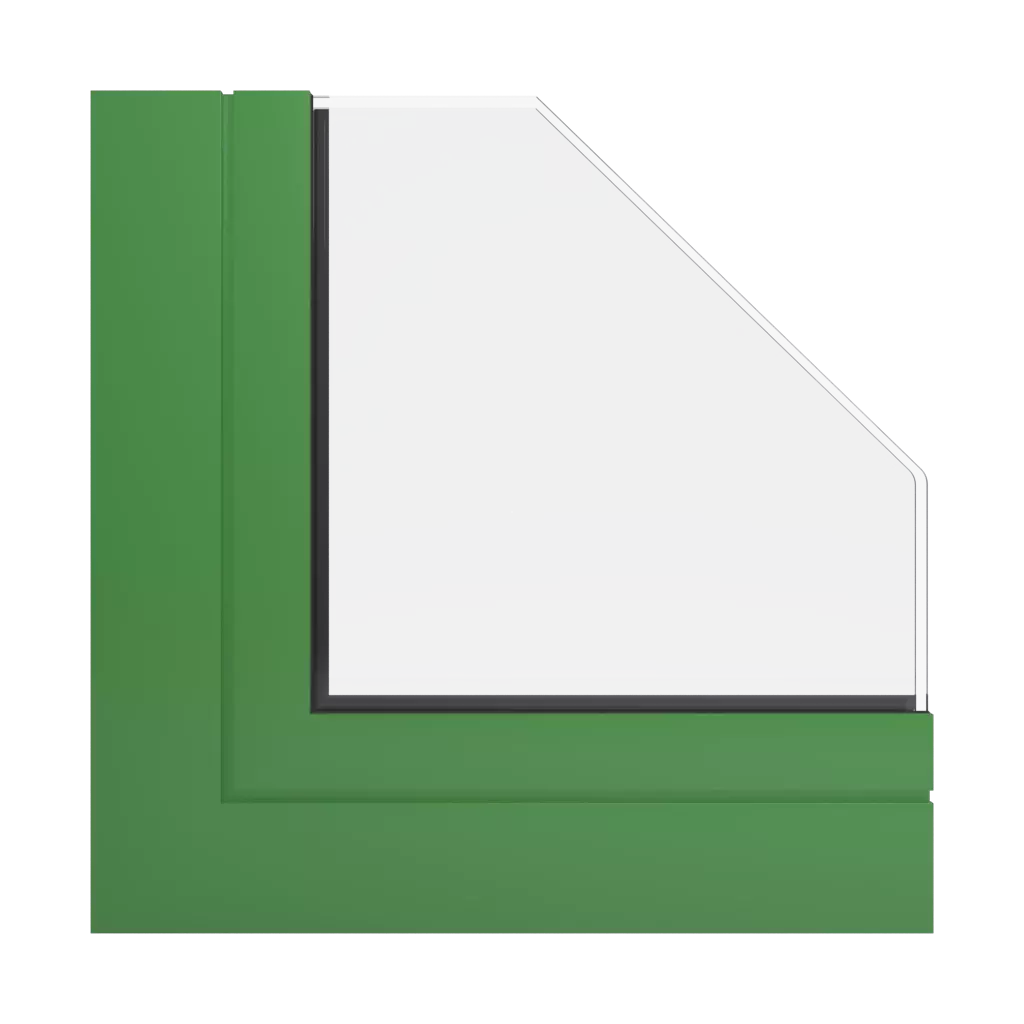RAL 6017 May green windows window-profiles aluprof mb-86-si