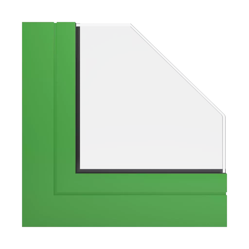 RAL 6018 Yellow green windows window-profiles aluprof mb-86-si