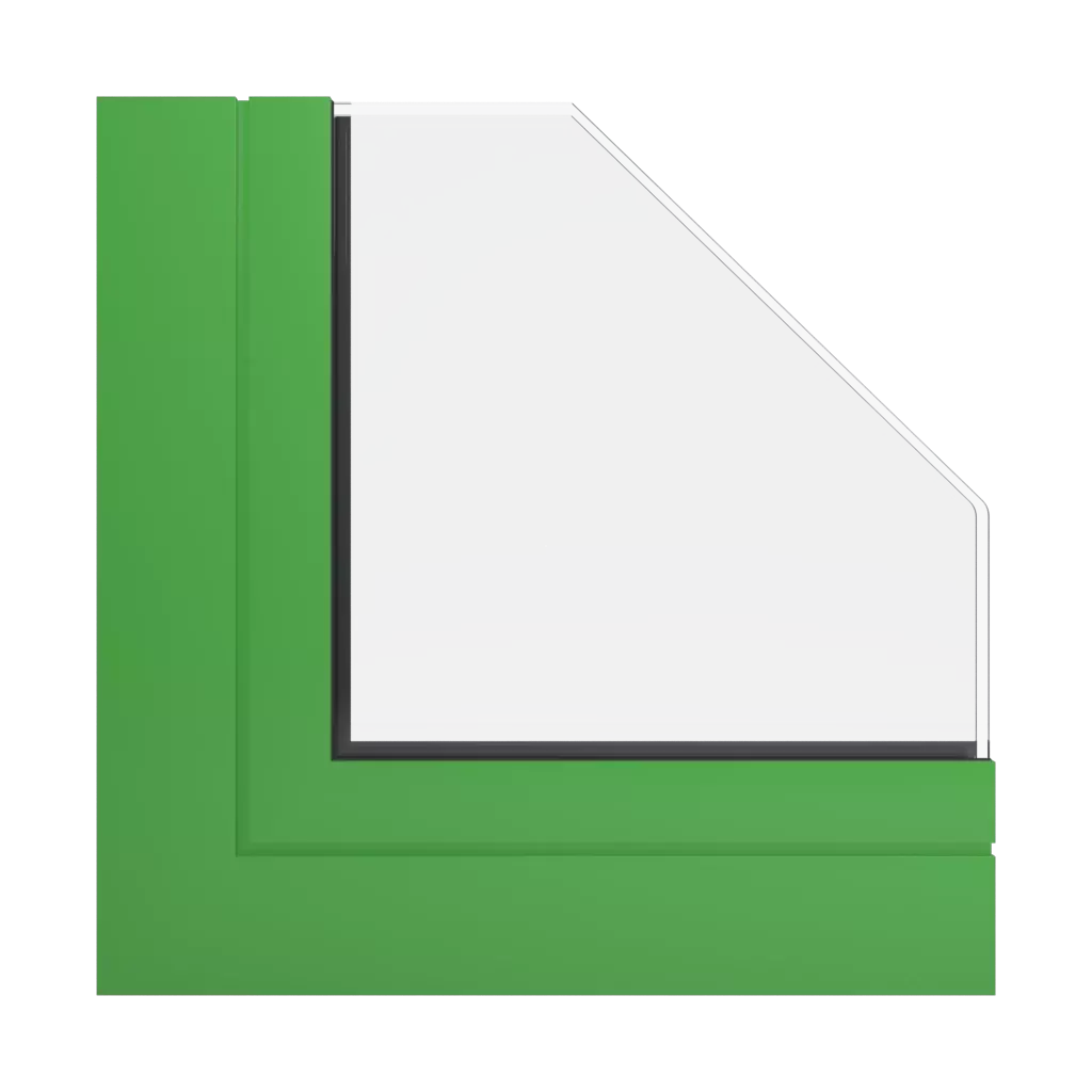 RAL 6018 Yellow green windows window-profiles aluprof mb-skyline