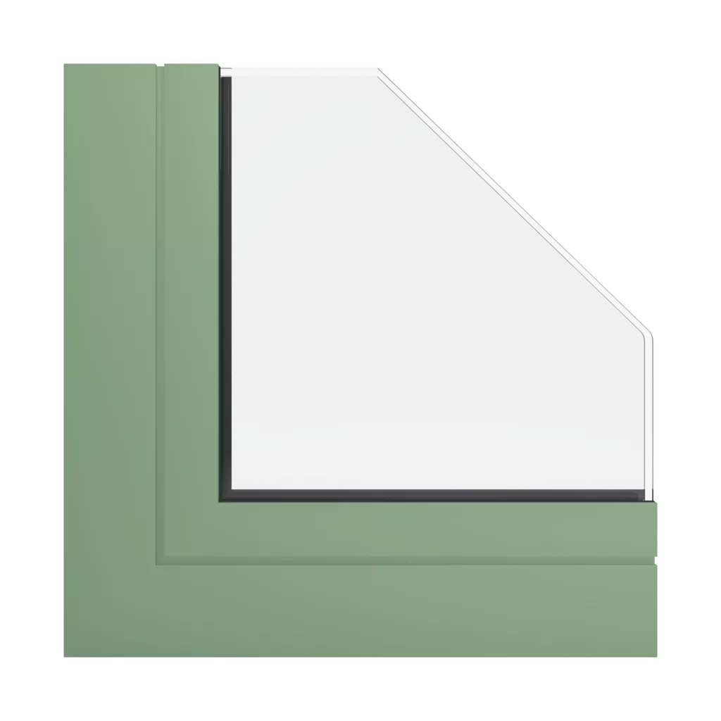 RAL 6021 Pale green windows window-profiles aluprof fire-rated-glazed-roofs