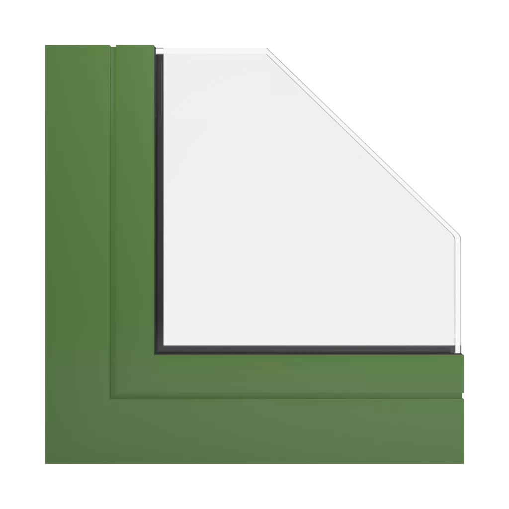 RAL 6025 Fern green windows window-profiles aliplast mc-glass