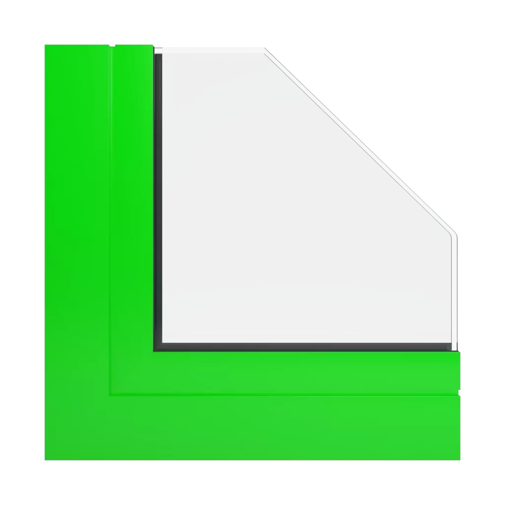 RAL 6038 Luminous green windows window-profiles aluprof mb-86-si
