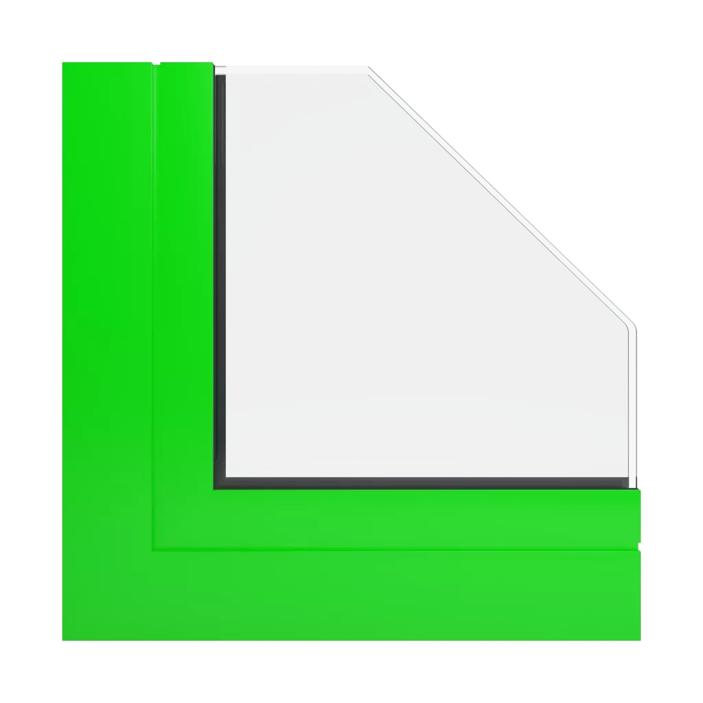 RAL 6038 Luminous green windows window-profiles aluprof mb-70-hi