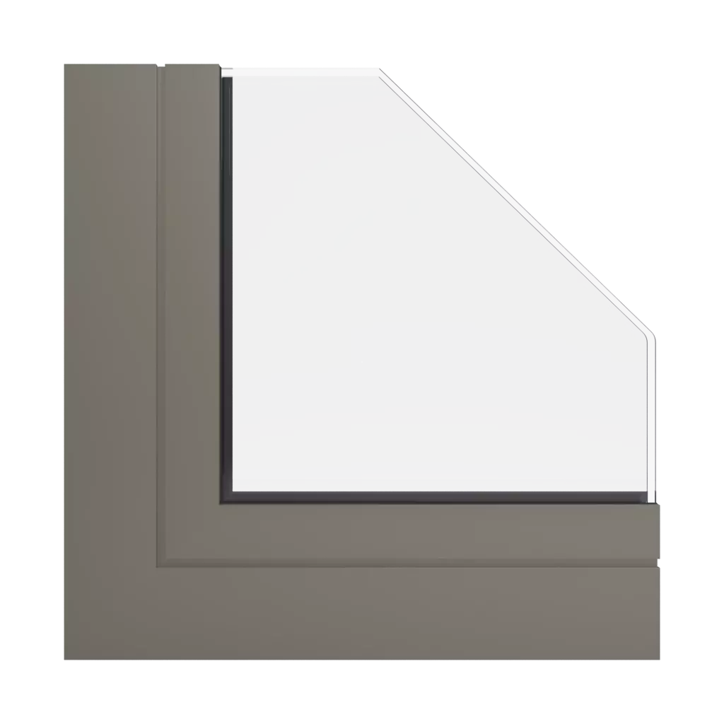 RAL 7006 Beige grey windows window-profiles aluprof mb-60e-ei