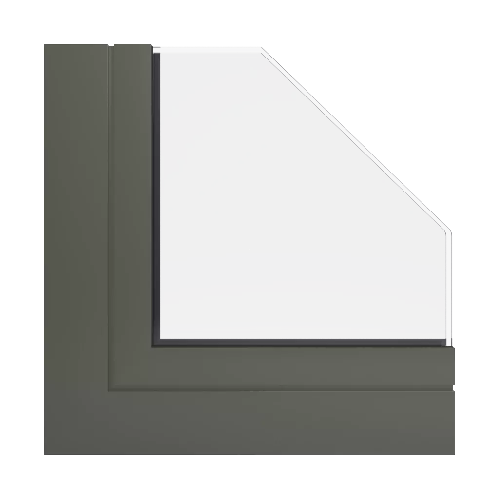 RAL 7013 Brown grey windows window-profiles aluprof mb-86-si