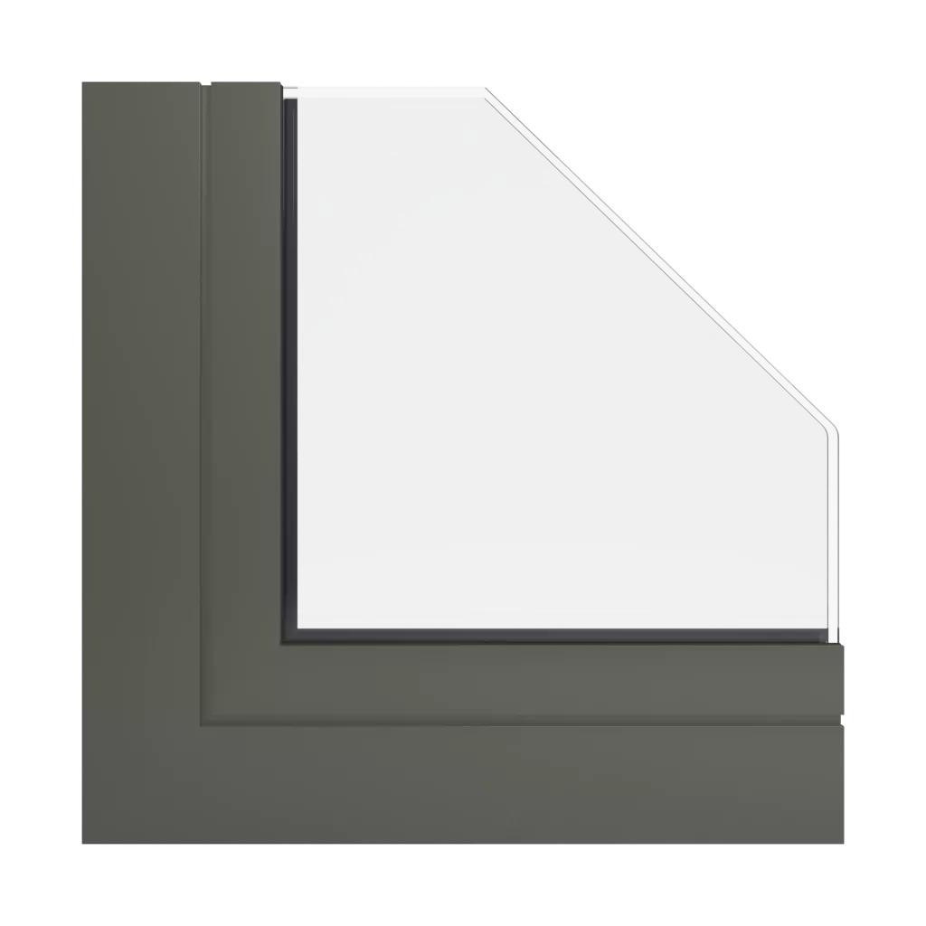 RAL 7013 Brown grey windows window-profiles aluprof mb-70-hi