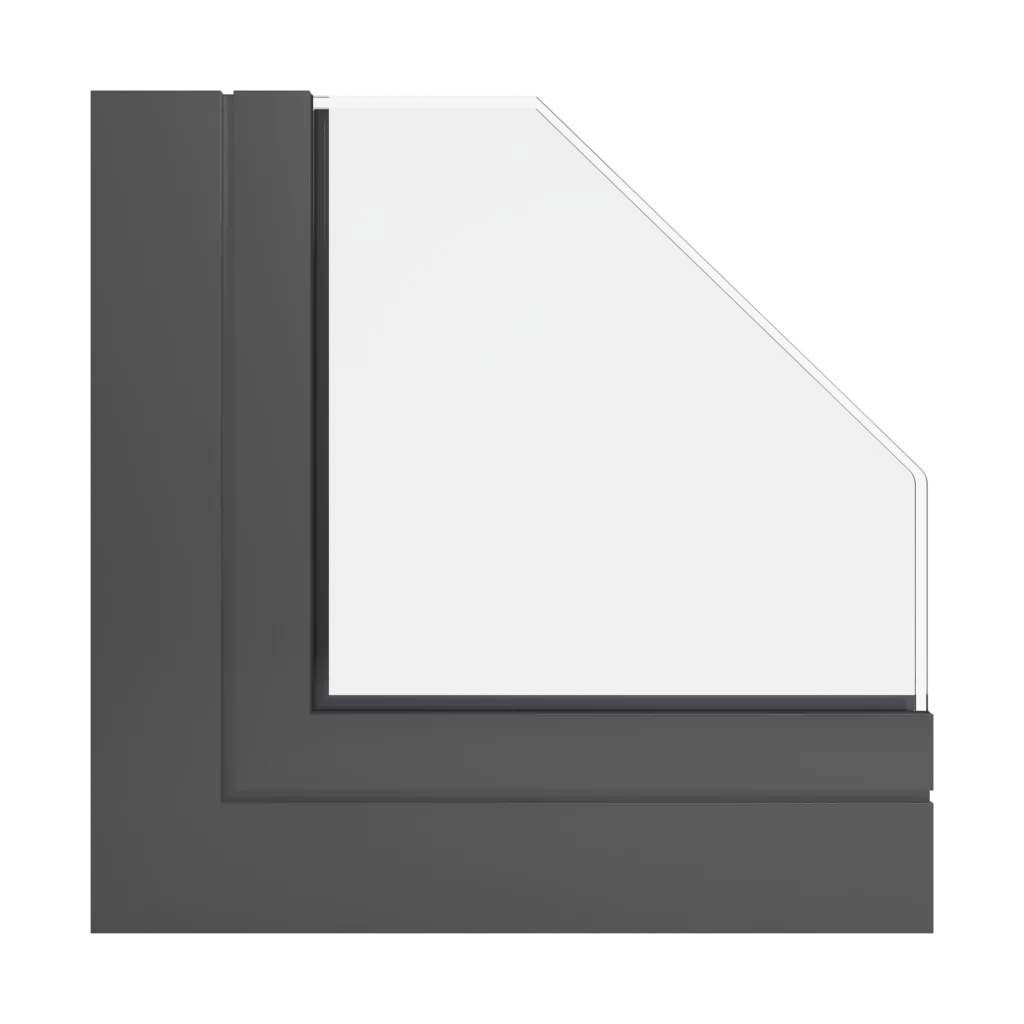 RAL 7022 Umbra grey windows window-profiles aluprof mb-86-si