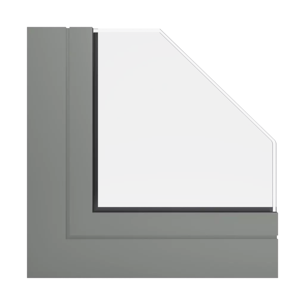 RAL 7023 Concrete grey windows window-profiles aluprof mb-86-si