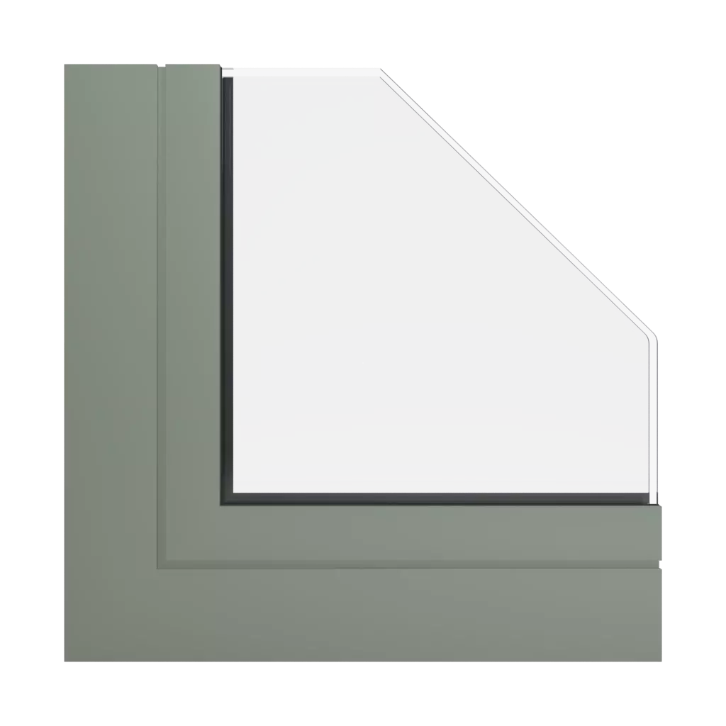 RAL 7033 Cement grey windows window-profiles aluprof mb-77-hs