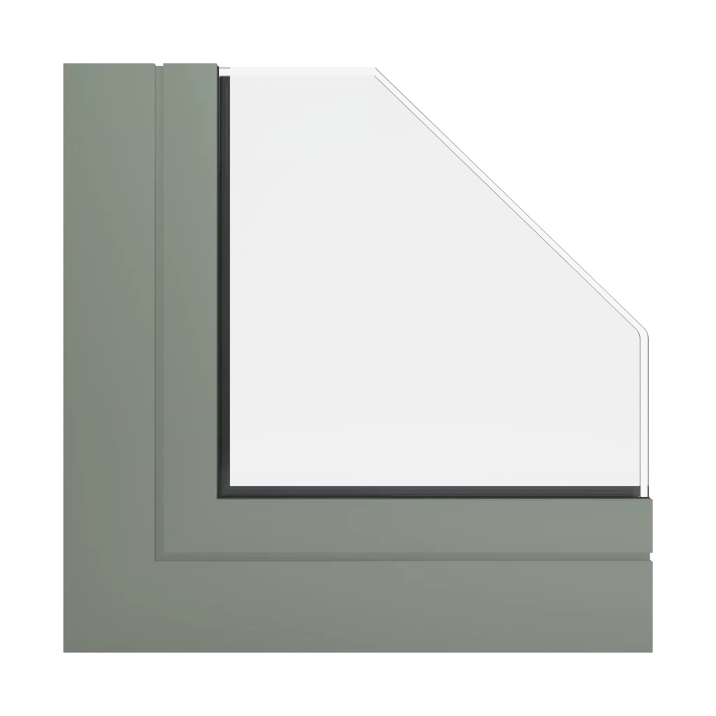 RAL 7033 Cement grey windows window-profiles aluprof mb-86-fold-line-hd