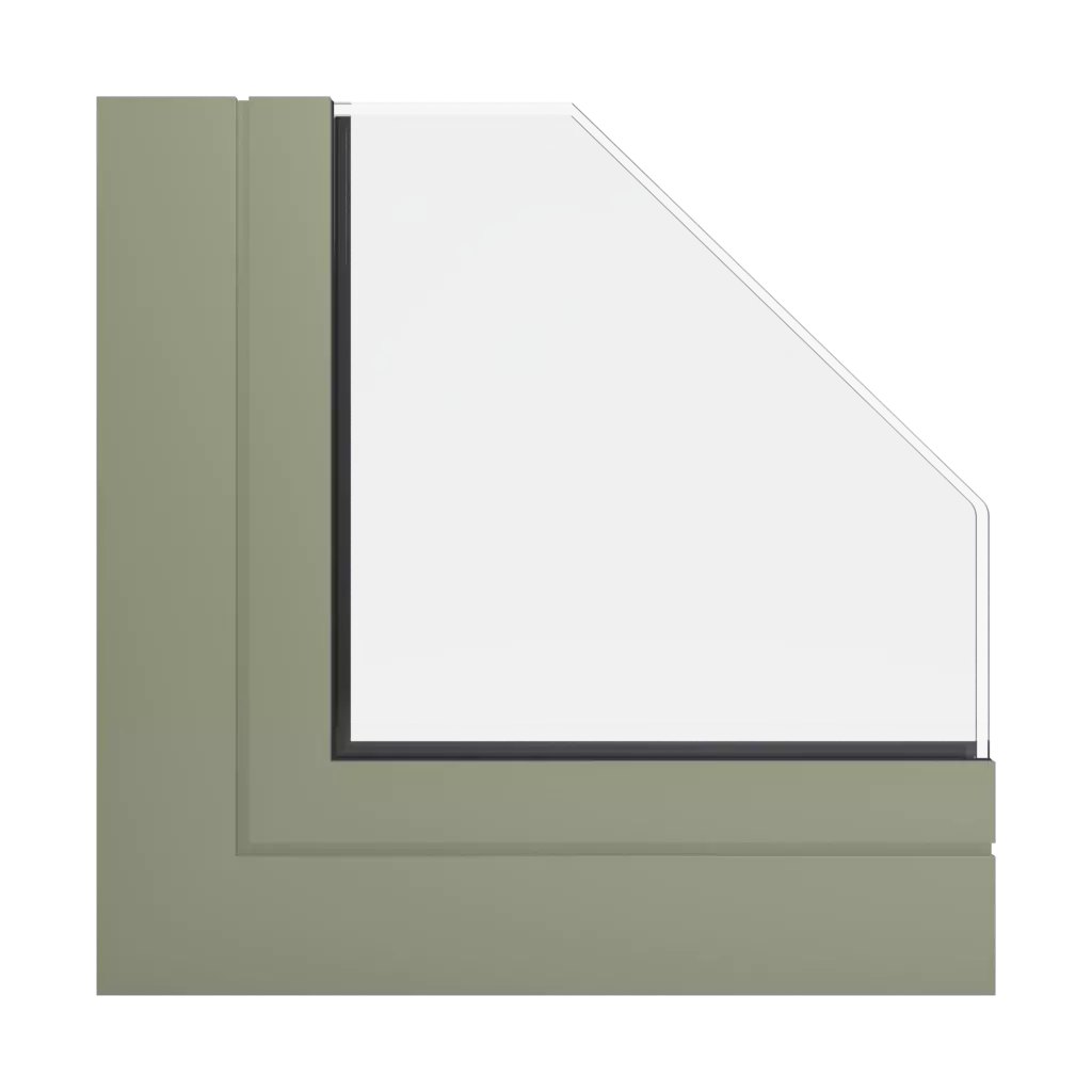 RAL 7034 Yellow grey windows window-profiles aluprof mb-86-si