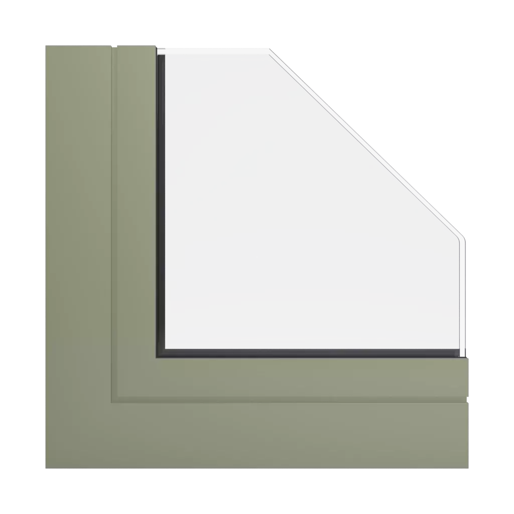 RAL 7034 Yellow grey windows window-profiles aluprof mb-70-hi