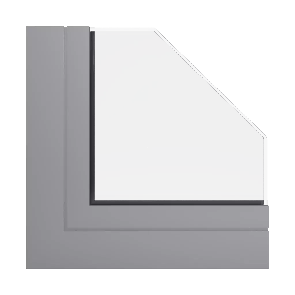 RAL 7036 Platinum grey windows window-profiles aluprof mb-86-si