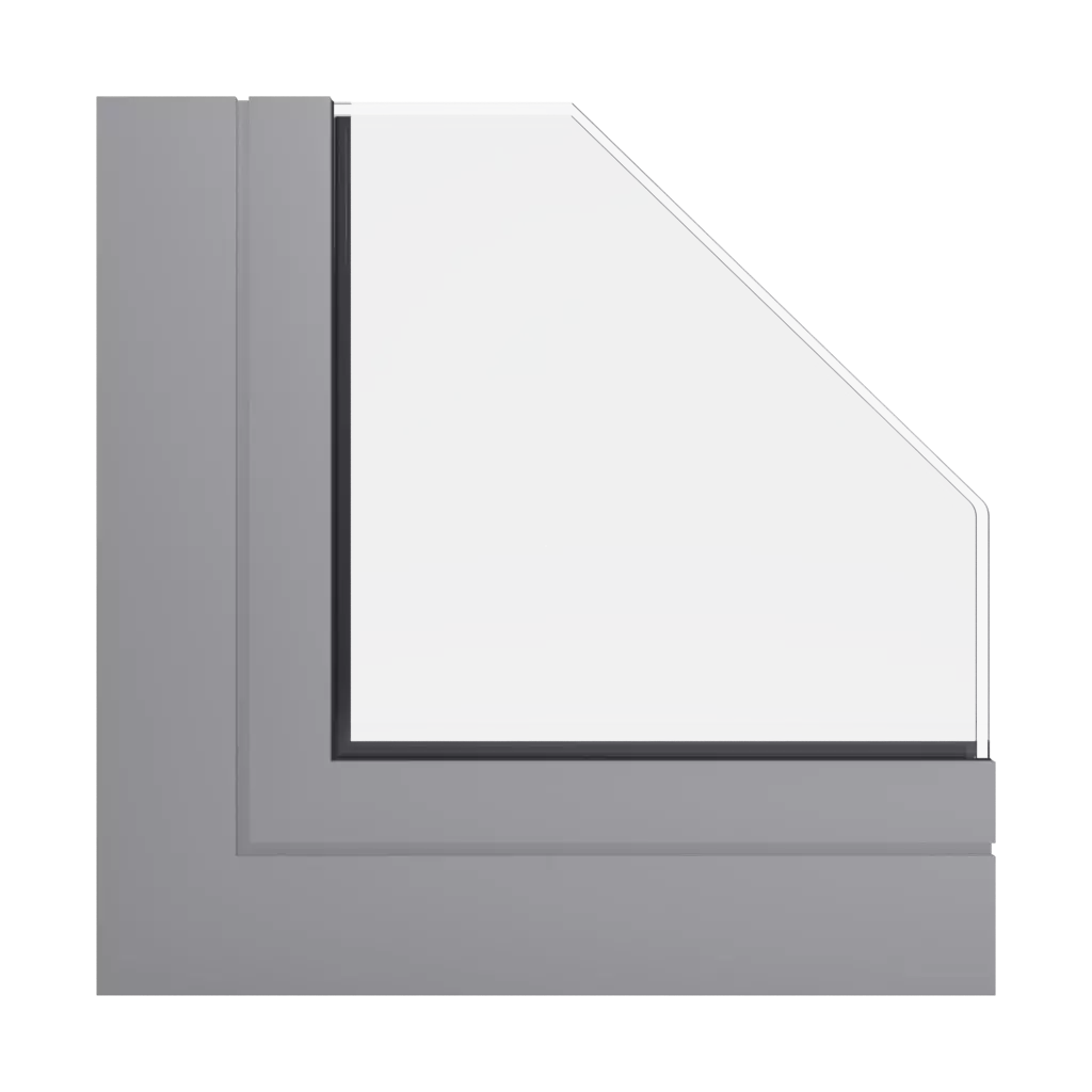 RAL 7036 Platinum grey windows window-profiles aluprof mb-78ei-seamless-fireproof-partition-wall