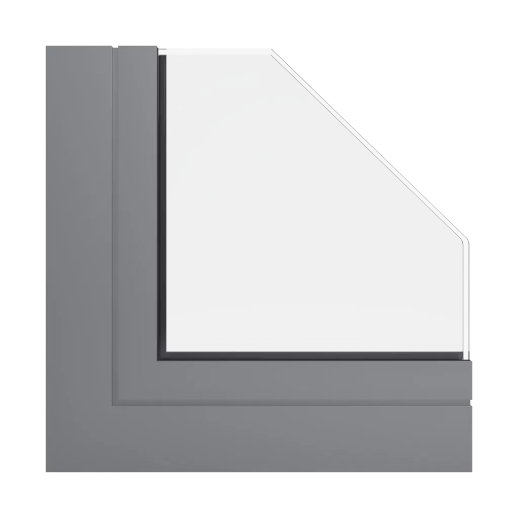 RAL 7037 Dusty grey windows window-profiles aluprof mb-86-si