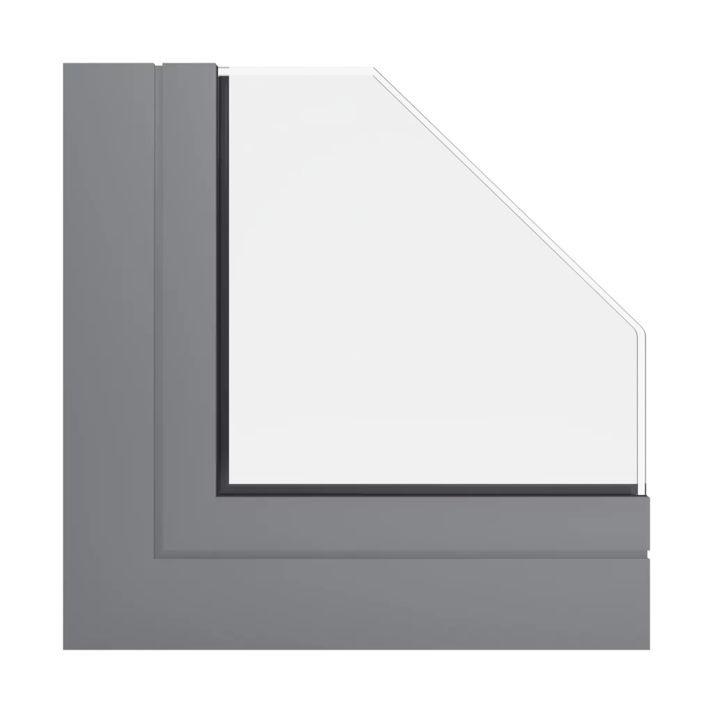 RAL 7037 Dusty grey windows window-profiles aluprof mb-78ei-seamless-fireproof-partition-wall