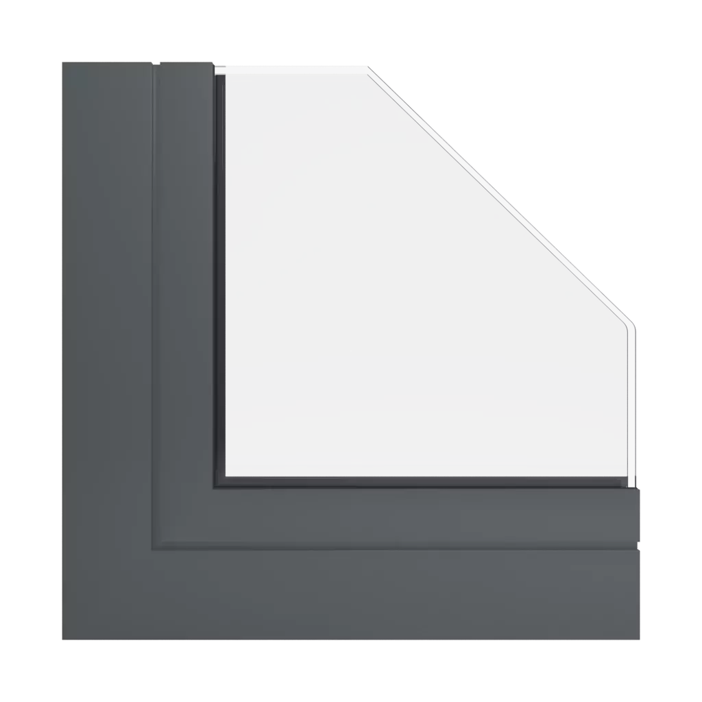 RAL 7043 Traffic grey B windows window-profiles aluprof fire-rated-glazed-roofs