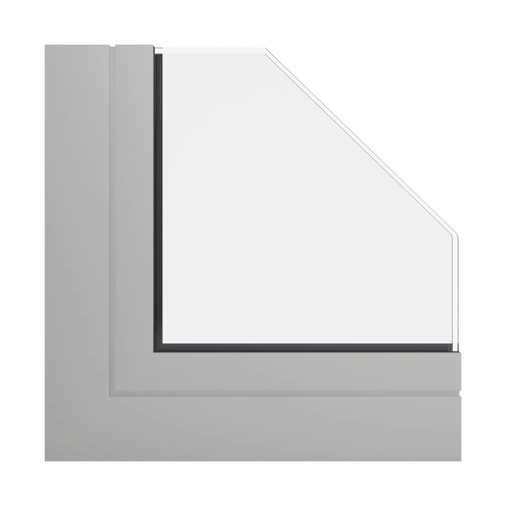 RAL 7044 Silk grey windows window-profiles aluprof mb-86-si