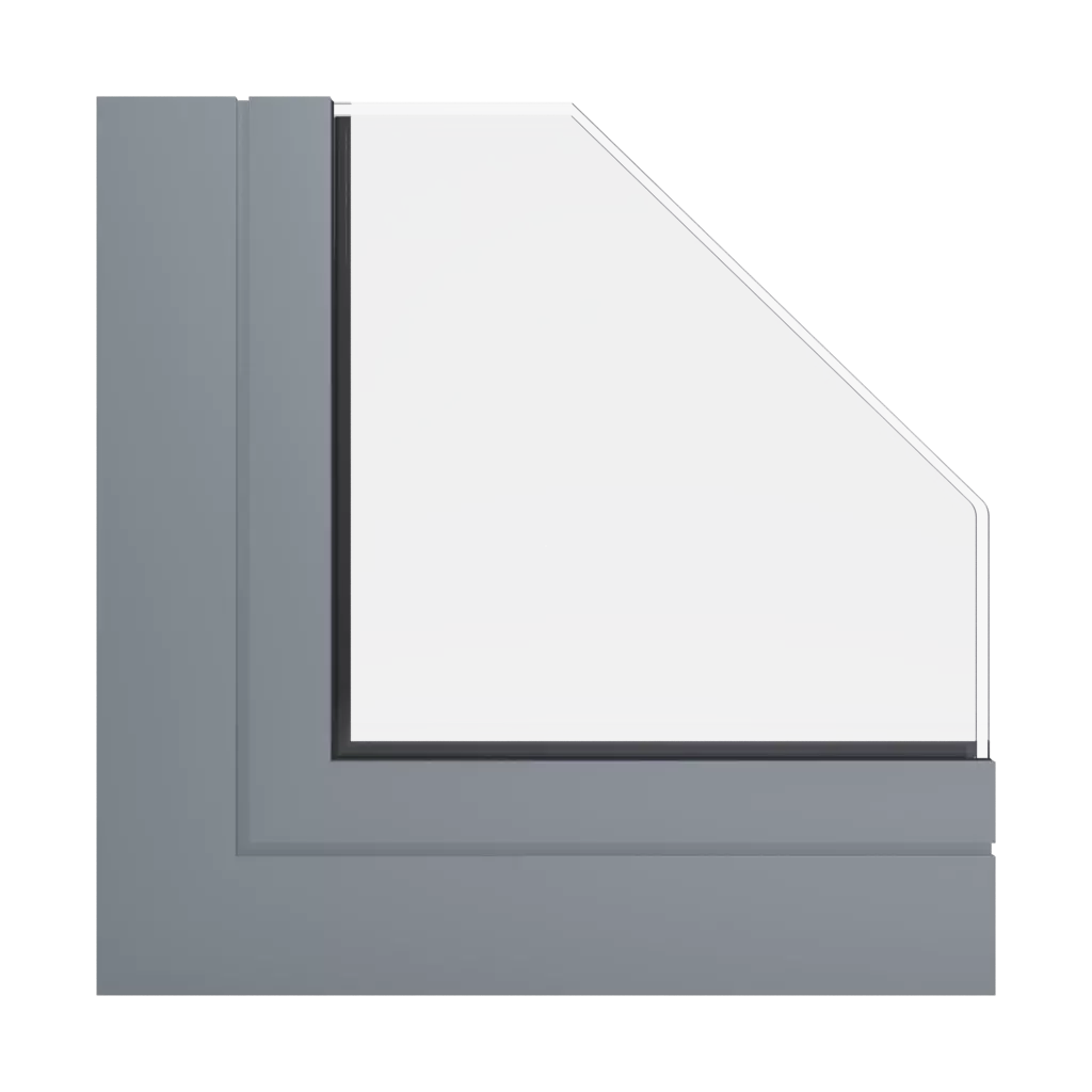 RAL 7046 Telegrey 2 windows window-profiles aluprof mb-77-hs