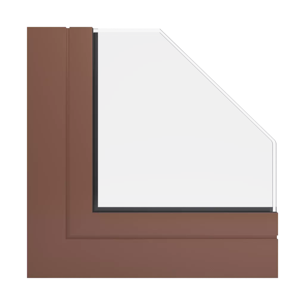 RAL 8002 Signal brown windows window-profiles aluprof fire-rated-glazed-roofs