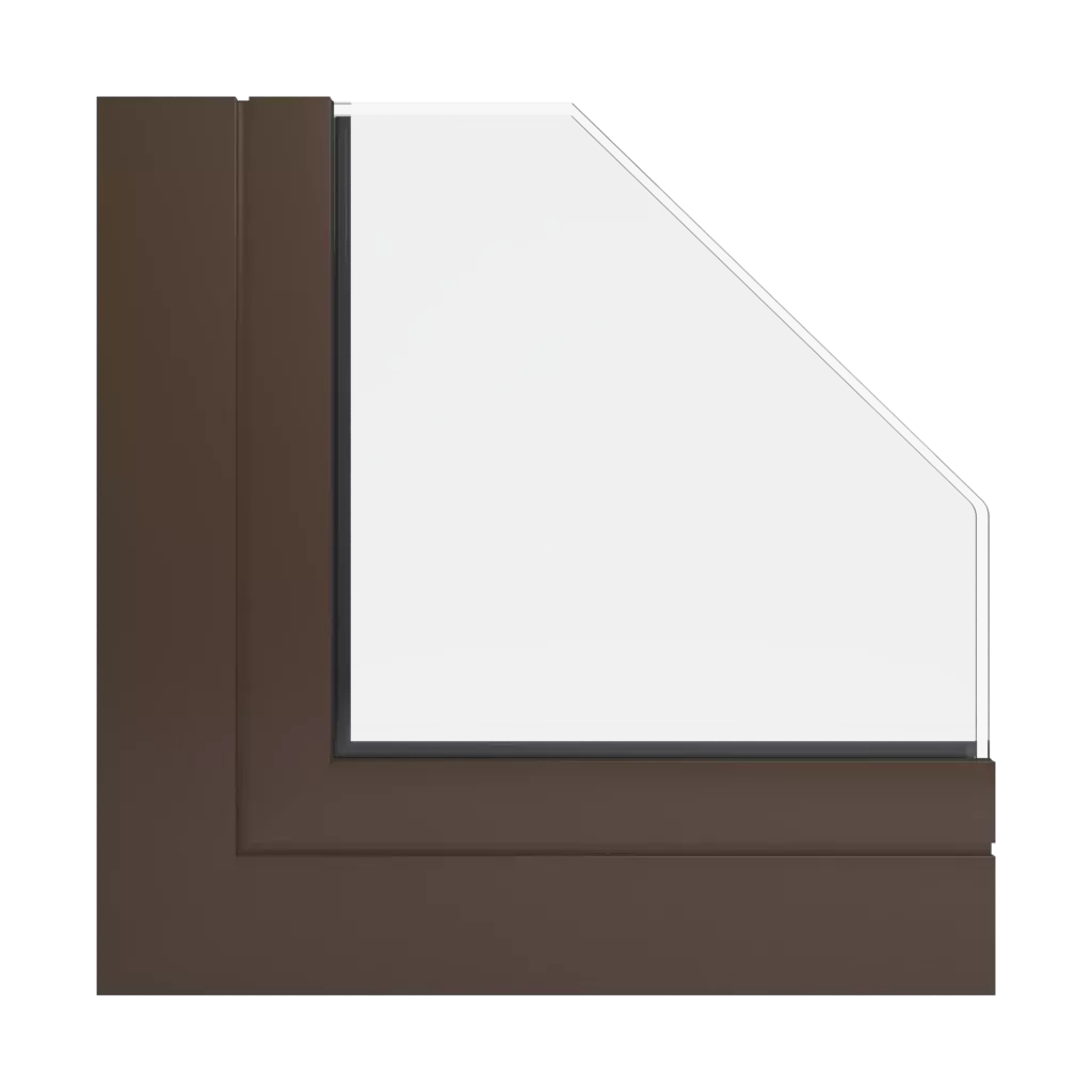 RAL 8014 Sepia brown windows window-profiles aluprof mb-86-si