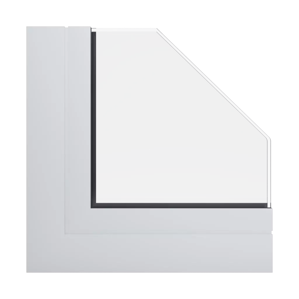 RAL 9003 Signal white windows window-profiles aluprof mb-70-hi