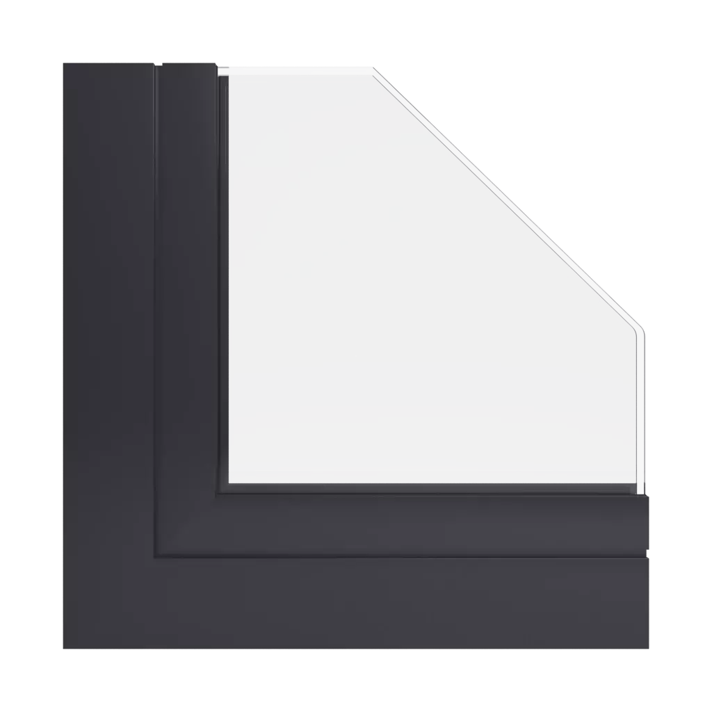 RAL 9004 Signal black windows window-profiles aluprof mb-86-si