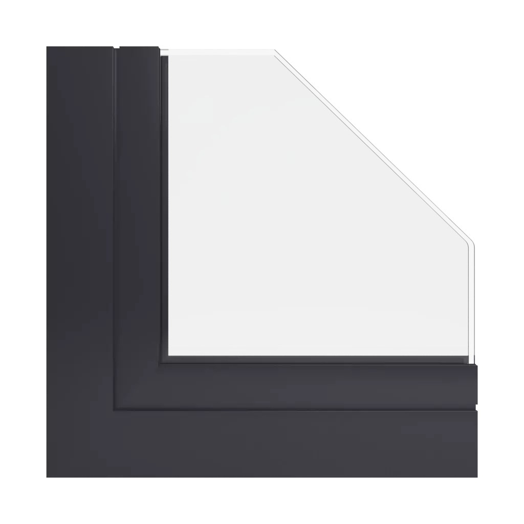 RAL 9004 Signal black windows window-profiles aluprof mb-86-st