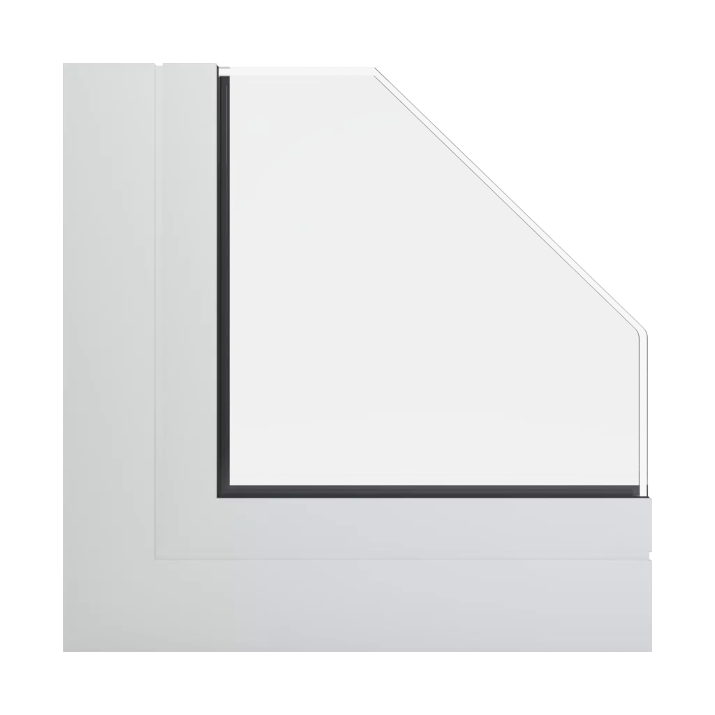 RAL 9016 Traffic white windows window-profiles aluprof mb-86-si