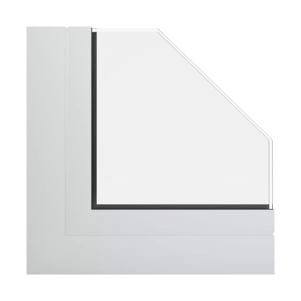 RAL 9016 Traffic white windows window-profiles aluprof mb-70-hi