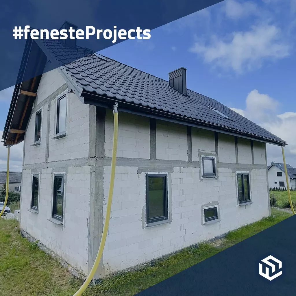 Single-family house in the Krakow suburbs 🎥 projects window-colors aluplast white