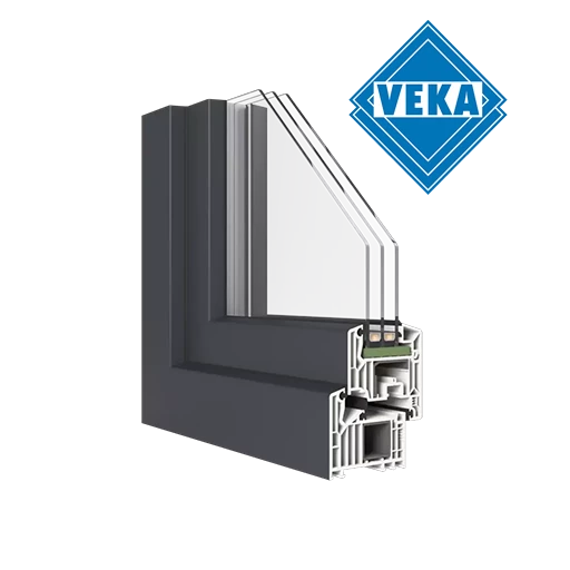 Veka windows window-color veka-colors dark-green-ultramatt